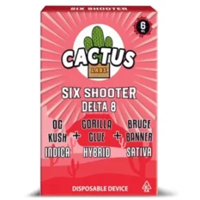 OG Kush | Gorilla Glue | Bruce Banner Cactus Labs Six Shooter D8 Disposable