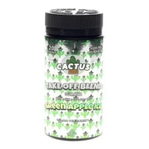 Green Apple Ice Cactus Labs Take Off Blend Gummies 3000mg