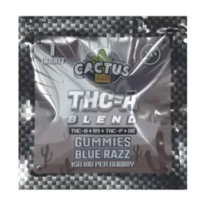 Blue Razz Cactus Labs THC-A Bland Gummies 150mg