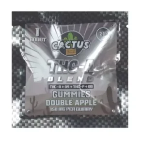 Double Apple Cactus Labs THC-A Bland Gummies 150mg