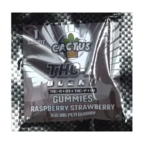 Raspberry Strawberry Cactus Labs THC-A Bland Gummies 150mg