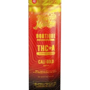 Cali Gold Flying Monkey THC-A Diamond Infused Boutique Collection Pre-Roll 4G