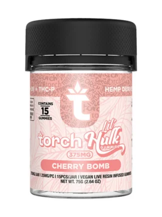 Cherry Bomb Torch Lil Hulk HHC | D9 | THCP Gummies 375mg 15ct