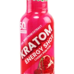 Cherry Pom Pom Happy Hippo Kratom Energy Shot 50mg