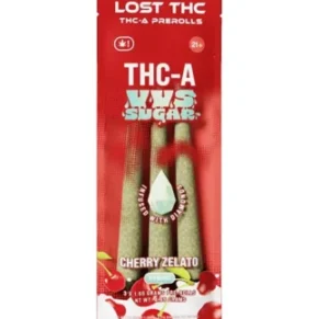 Cherry Zelato Lost THC THC-A VVS Sugar Diamond Infused Pre-Roll 3ct