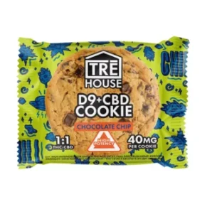 Chocolate Chip Tre House D9 + CBD Cookies 40mg