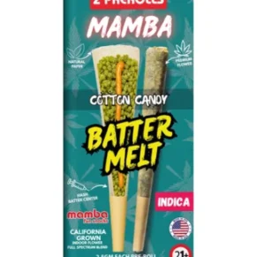 Cotton Candy Mamba Batter Melt Full Spectrum Blend Pre-Roll 2ct 2.5G