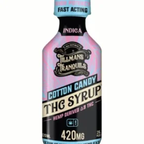 Cotton Candy Tillmans Tranquils Delta 9 THC Syrup 420MG