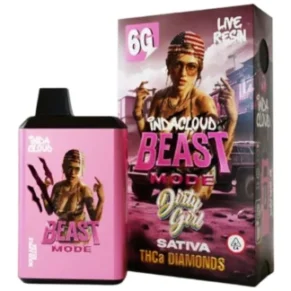 Dirty Girl IndaCloud Beast Mode THCA Live Resin Diamonds Disposable 6G
