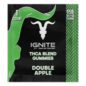 Double Apple Ignite THC-A Blend Gummies 150mg