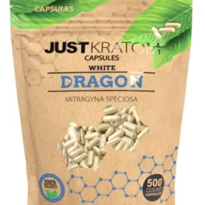 White Dragon Just Kratom Mitragyna Speciosa Capsules 1000ct