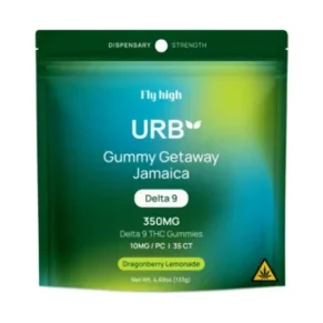 Dragonberry Lemonade Fly High URB D9 Getaway Gummies 350mg 35ct