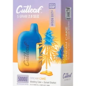 Dream Cake Indica Cutleaf Live Rosin Disposable Vape 5G