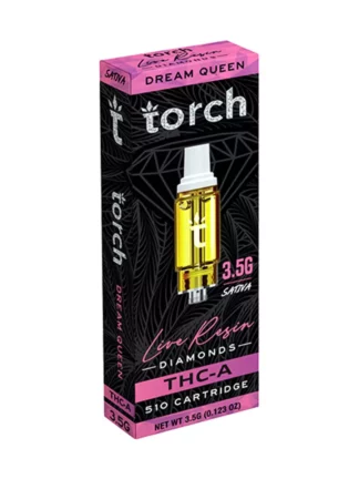 Dream Queen Torch THC-A Live Resin Diamonds 510 Cartridge 3.5G