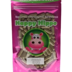 Happy Hippo Tickle Me Pink Hippo Elite Pink Maeng Da Capsules 100ct