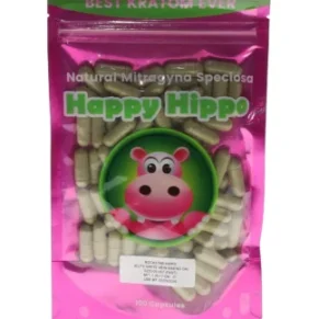 Happy Hippo Rockstar Elite White Vein Maeng Da Capsules 100ct