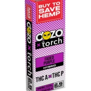 Faded Purple Dozo x Torch THC-A + THC-P Disposable 2.5G