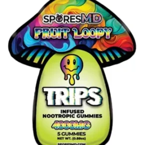 Fruit Loopy SporesMD Trips Infused Nootropic Gummies 5Pcs