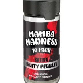 Fruity Pebbles Mamba Madness Full Spectrum Blend Pre Rolls 10 Pack Jar 2GM