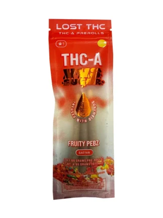 Fruity Pebz Lost THC THC-A VVS Sugar Diamond Infused Pre-Roll 3ct