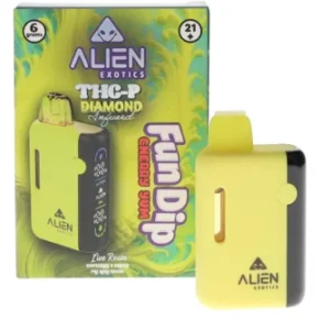 Fun Dip Cherry Yum Alien Exotics THC-P Diamond Infused Live Rosin Disposable 6G