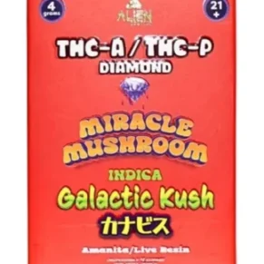 Galactic Kush Alien Exotics Miracle Mushroom THC-A x THC-P Blend Disposable Vape 4G