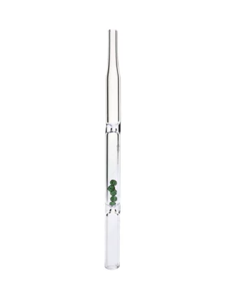 Glass Dab Tool With Green Diamonds