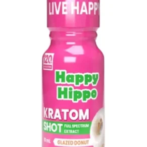 Glazed Donut Happy Hippo Full Spectrum Kratom Shot 10ml