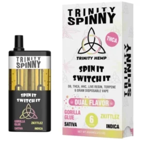 Gorilla Glue | Zkittlez Trinity Spinny Dual Flavor THCA Vape 6G