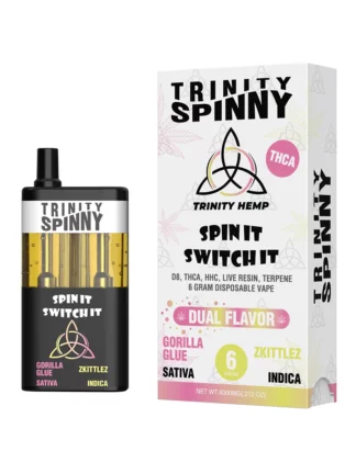 Gorilla Glue | Zkittlez Trinity Spinny Dual Flavor THCA Vape 6G