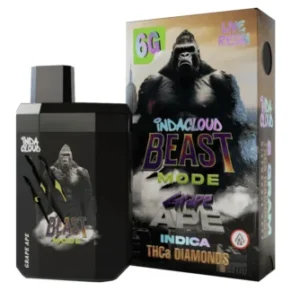 Grape Ape IndaCloud Beast Mode THCA Live Resin Diamonds Disposable 6G