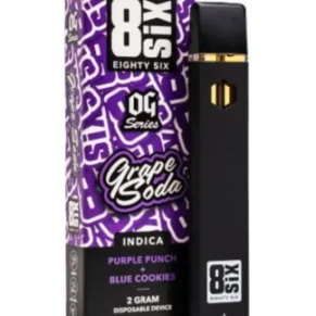 Grape Soda 8SIX OG Series Delta 8 THC Disposable 2G
