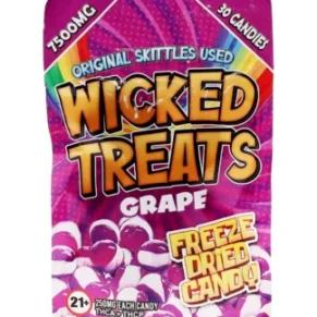 Grape Wicked Treats Freeze Dried THCA | THCP Candy 7500mg