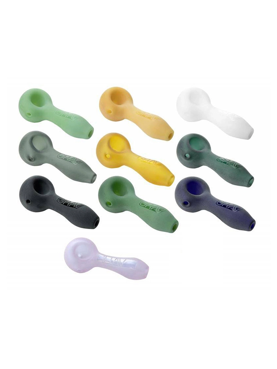 Grav Sandblasted Spoon Hand Pipe