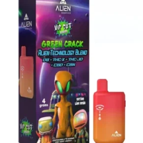 Green Crack Alien Exotics Live Resin Blend Disposables 4G