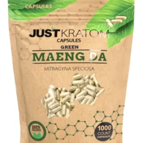 Green Maeng Da Just Kratom Mitragyna Speciosa Capsules 1000ct