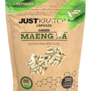 Green Maeng Da Just Kratom Mitragyna Speciosa Capsules 300ct