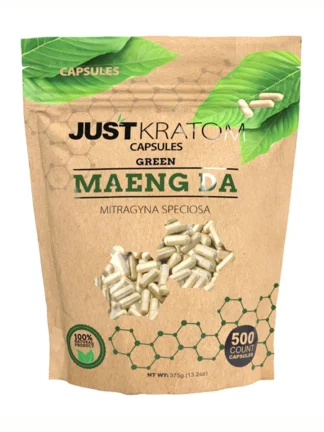 Green Maeng Da Just Kratom Mitragyna Speciosa Capsules 500ct