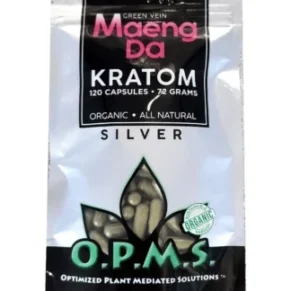 Green Maeng Da OPMS Silver Kratom Capsules 120ct