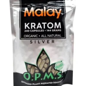 Green Malay OPMS Silver Kratom Capsules 240ct