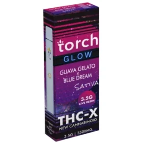 Guava Gelato | Blue Dream Torch Glow Live Resin THC-X Vape 3.5G