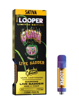 Guava Looper Limited Edition Diamond Live Badder HHC+THC-P Cart 2G