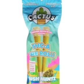 Gush Mintz Cactus Labs Diamon Moon Rocks With Kief Pre-Rolls 2000MG x 2ct