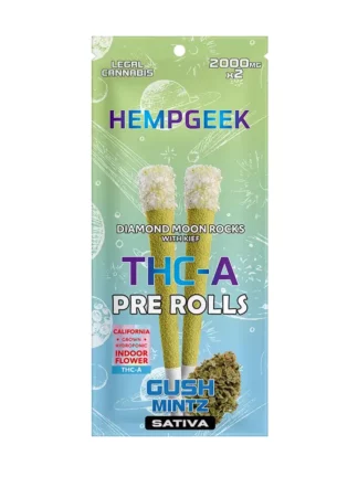Gush Mintz Hempgeek THC-A Pre-Rolls 2000mg x 2ct