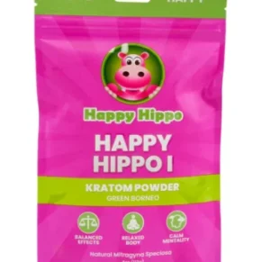 Happy Hippo I Green Borneo Kratom Powder 4oz