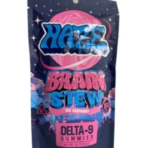 Red Raspberry Brain Stew Haze D9 Liquid Diamonds Gummies 150mg