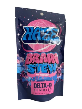 Red Raspberry Brain Stew Haze D9 Liquid Diamonds Gummies 150mg