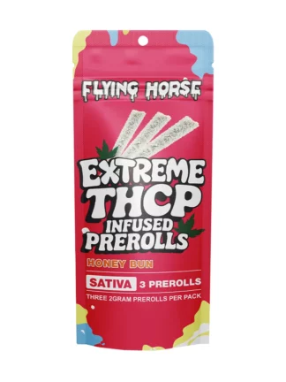 Honey Bun Flying Horse Extreme THCP Infused Pre-Rolls 3ct
