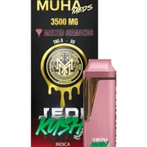Jedi Kush Muha Meds THC-A Delta-9 Melted Diamonds Disposable 3.5G