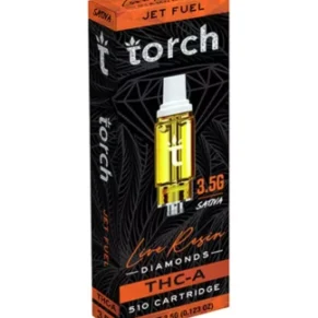 Jet Fuel Torch THC-A Live Resin Diamonds 510 Cartridge 3.5G